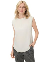 Olsen - Satin Effect Sleeveless Shell Top - Lyst