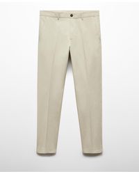 Mango - Regular-fit Cotton Pants - Lyst