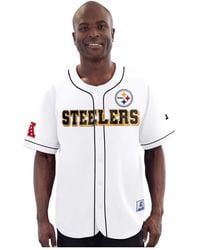 Starter - Pittsburgh Steelers Relay Full-button Baseball Jersey - Lyst