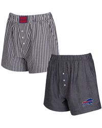 Concepts Sport - 2-pack Black Buffalo Bills Stripes And Solids Boxer Shorts Set - Lyst