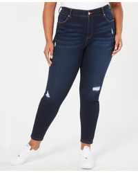 Celebrity Pink - Trendy Plus Size High Rise Ripped Skinny Jean - Lyst