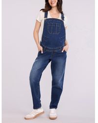 Motherhood Maternity - Relaxed Fit Maternity Denim Overall - Lyst