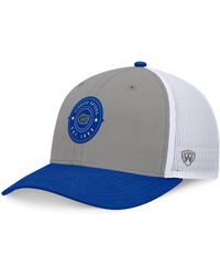 Top Of The World - Gray/royal Florida Gators Rob Trucker Adjustable Hat - Lyst