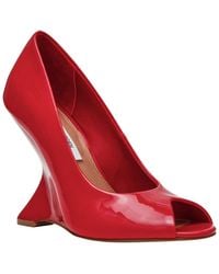 Steve Madden - Palmetto High Peep Sculpted Wedge Pumps - Lyst