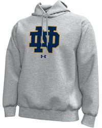 Under Armour Notre Dame Fighting Irish Core Icon Fleece Pullover Hoodie ...