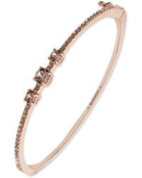 Givenchy - Silk Crystal Stone Gold-tone Bangle Bracelet - Lyst