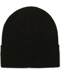 Calvin Klein - Embossed Logo Cuff Hat - Lyst