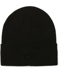 Calvin Klein - Embossed Logo Cuff Hat - Lyst