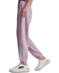 DKNY - 1989 Rhinestone Logo High-rise Relaxed joggers - Lyst