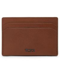 Tumi - Nassau Slim Card Case Leather Wallet - Lyst