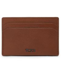 Tumi - Nassau Slim Card Case Leather Wallet - Lyst