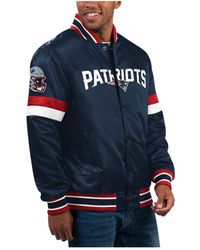 Starter - New England Patriots Home Game Satin Full-snap Varsity Jacket - Lyst