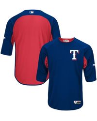 Majestic Men's Houston Astros BP Navy Jersey Shirt Medium M Baseball MLB