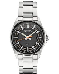 Seiko Analog Essentials Stainless Steel Bracelet Watch 40mm - Gray