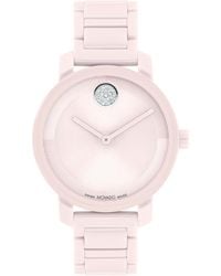Movado - Swiss Bold Evolution 2.0 Blush Ceramic Bracelet Watch 34mm - Lyst