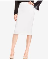 vince camuto stretch knit midi tube skirt