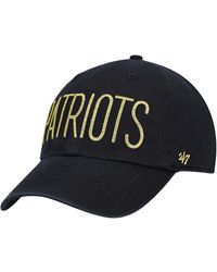 '47 - '47 New England Patriots Shimmer Text Clean Up Adjustable Hat - Lyst