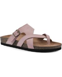 White Mountain - Graph Footbed Sandals - Lyst