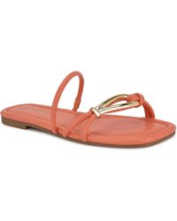 Nine West - Tigra Strappy Flat Sandals - Lyst