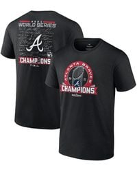 Atlanta Braves Fanatics Branded 2021 World Series Champions Signature  Roster T-Shirt - Black