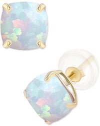 Macy's - Lab-grown Opal Stud Earrings (3/4 Ct. T.w. - Lyst