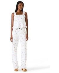 Steve Madden - Fiorella Square Neck Top Sydnee Barrel Jeans - Lyst