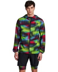 Reebok - Run Distort All Over Print Jacket - Lyst