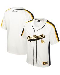 Colosseum Athletics - Distressed Cal State Long Beach The Beach Ruth Button-up Baseball Jersey - Lyst