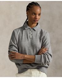 Polo Ralph Lauren - Lightweight Fleece Quarter-zip Sweatshirt - Lyst