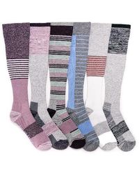 Muk Luks - 6 Pair Pack Compression Socks - Lyst