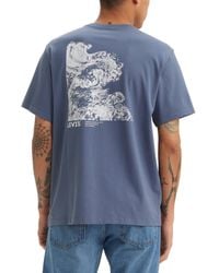 Levi's - Relaxed-fit Tidal Wave Logo Graphic T-shirt - Lyst