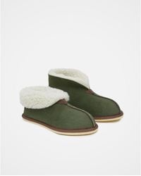 Celtic & Co. - Ladies' Shearling Bootee Slippers - Lyst