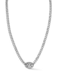 Rachel Zoe - Gold Plated Pave Mariner Curb Chain Necklace - Lyst