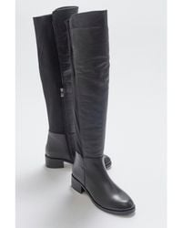 Forever & Always Shoes - Cassie Leather Knee High Boot () - Lyst
