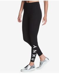 DKNY - Sport High-rise Logo Workout Full Length leggings - Lyst