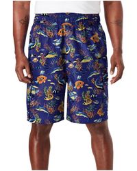 Kingsize - Big & Tall 8" Flex Cargo Swim Trunks - Lyst