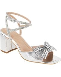 BCBGeneration - Tawny Block-heel Bow Dress Sandals - Lyst
