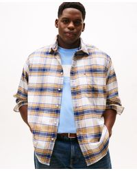 Tommy Hilfiger - Big And Tall Tartan Check Regular Fit Shirt - Lyst