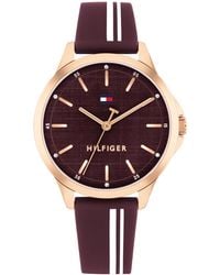 Tommy Hilfiger - Quartz Silicone Strap Watch - Lyst