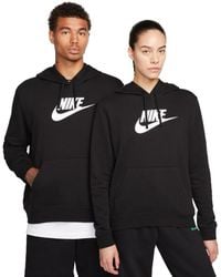 Nike - Sportswear Club Fleece Logo Pullover Hoodie - Lyst