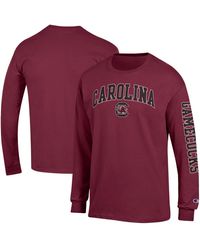 Champion - South Carolina Gamecocks Arch Over Logo 2-hit Long Sleeve T-shirt - Lyst