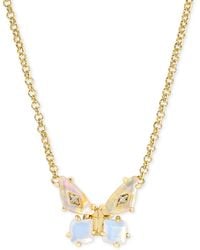 Kendra Scott - Mixed Stone Butterfly Pendant Necklace - Lyst