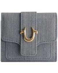 TRUE RELIGION - Denim Small Horseshoe Wallet - Lyst