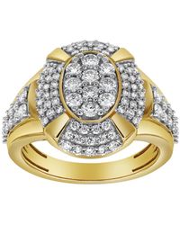 LuvMyJewelry - Colosseum Natural Certified Diamond 1.83 Cttw Round Cut 14k Gold Statement Ring - Lyst