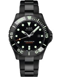 MIDO - Swiss Automatic Ocean Star 600 Chronometer Pvd Stainless Steel Bracelet Watch 44mm - Lyst