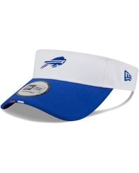 KTZ - White/royal Buffalo Bills 2025 Nfl Training Camp Adjustable Visor Hat - Lyst