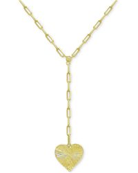 Giani Bernini - Radiant Heart Lariat Necklace, 16" + 2" Extender, Created For Macy's - Lyst