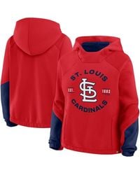 Fanatics - Red St. Louis Cardinals Oversized Time To Win Pullover Hoodie - Lyst