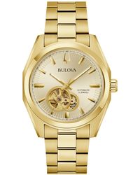 Bulova - Automatic Surveyor Stainless Steel Bracelet Watch 39mm - Lyst