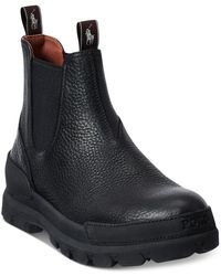 Polo Ralph Lauren - Oslo Tumbled Leather Chelsea Boots - Lyst